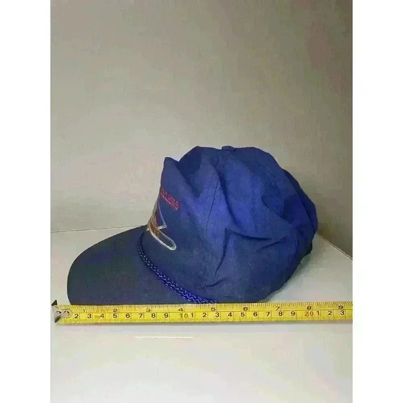 Vintage 80s Mount St. Helens Souvenir Travel Hat Blue Used Nostalgic - Picture 11 of 12